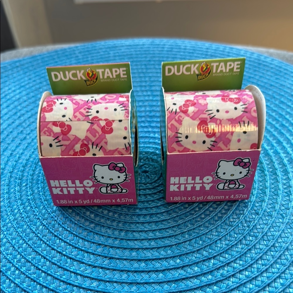 Two rolls Hello Kitty Sanrio Duck Tape